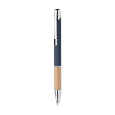 Druckkugelschreiber Aluminium SPARTA, Blau