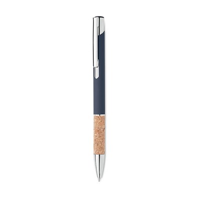 Druckkugelschreiber Aluminium VERIA, Blau