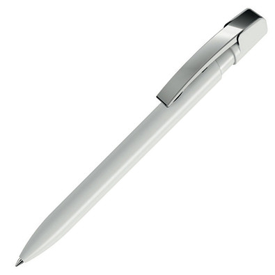 uma® Kugelschreiber Sky, blaue Mine, weiss