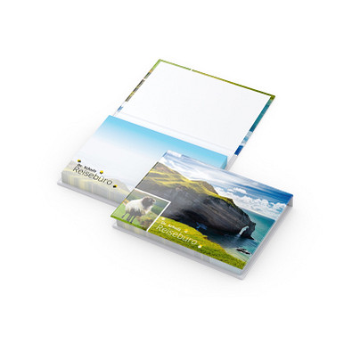 Geiger-Notes Haftnotizen Dublin Individuell Bestseller, inkl. Druck auf Umschlag & Haftnotizen, matt, weiß