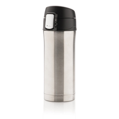 XD COLLECTION Edelstahlbecher Easy Lock, 300 ml, silber