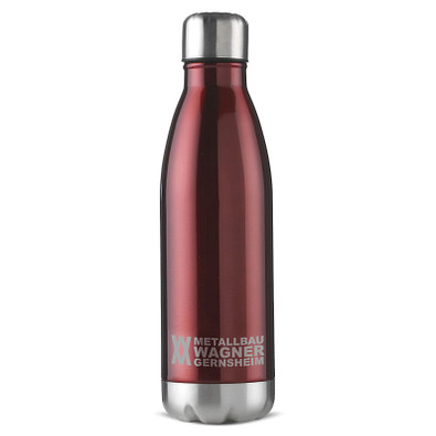Edelstahl-Trinkflasche Design 500ml, Rot Edelstahl-Trinkflasche Design 500ml, Rot