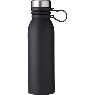 Edelstahl Trinkflasche Yukon, 600 ml, schwarz Edelstahl Trinkflasche Yukon, 600 ml, schwarz