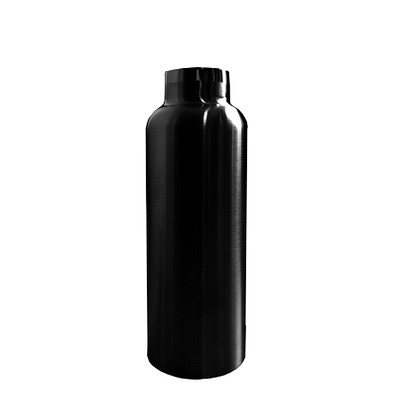 Edelstahl-Trinkflasche Tea & Fruit mit Edelstahldeckel, 750 ml, schwarz