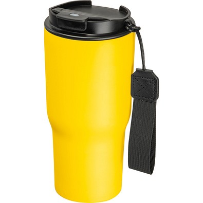 Edelstahltrinkbecher, 550ml, gelb