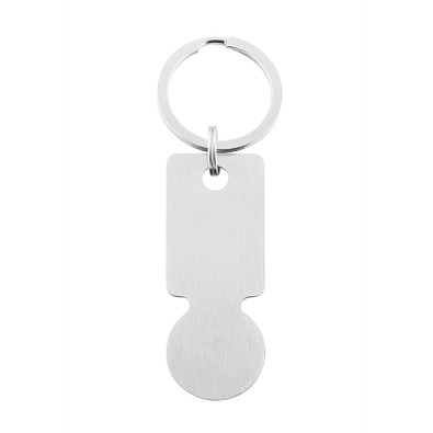 METMAXX® Einkaufs-Schlüsselanhänger, silber