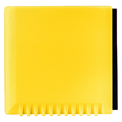Eiskratzer Quadrat mit Wasserabstreifer, standard-gelb