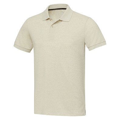 Emerald Polo Unisex, Oatmeal, M
