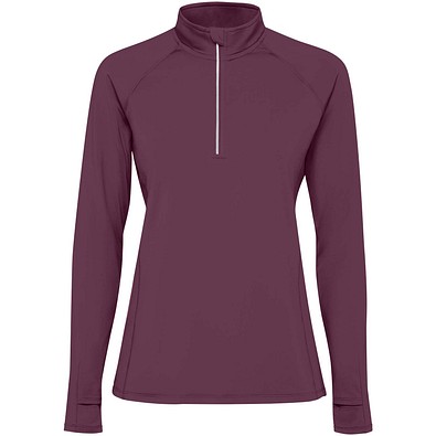 Estambul Half-Zip Sweatshirt für Damen, Plum red, XL