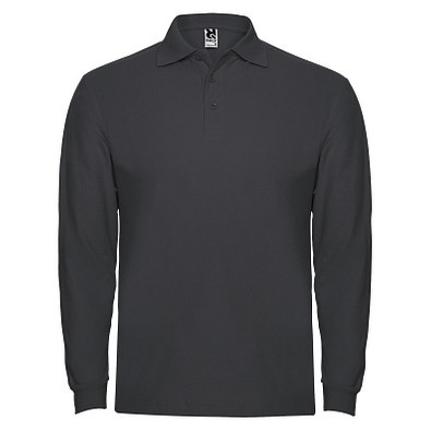 Estrella Langarm Poloshirt für Herren, Dark Lead, M