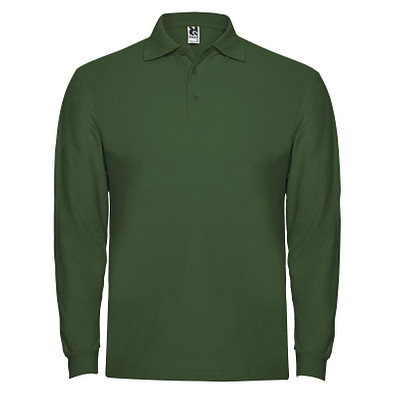 Estrella Langarm Poloshirt für Herren, dunkelgrün, XL