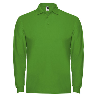 Estrella Langarm Poloshirt für Herren, Grass Green, XL