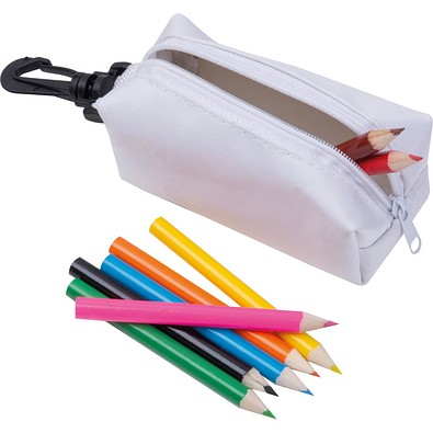 Etui mit Buntstiften Carlton,weiß