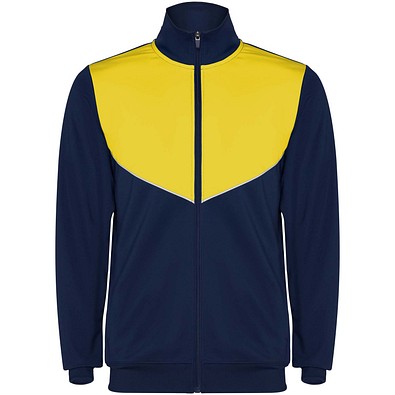 Evans Trainingsanzug Unisex, Navy Blue/gelb, M