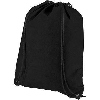 Evergreen Premium Non Woven Sportbeutel, schwarz