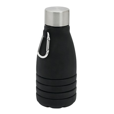 Faltbare Trinkflasche BIG GETS SMALL,schwarz