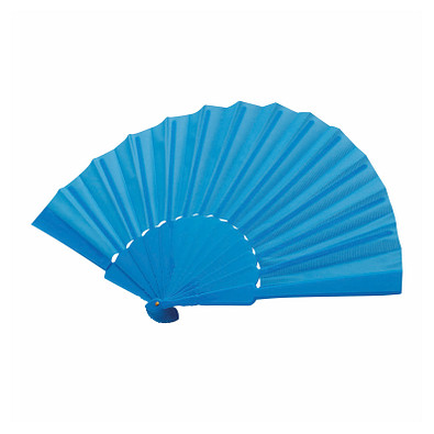 Faltbarer Fächer COOL RPET,hellblau