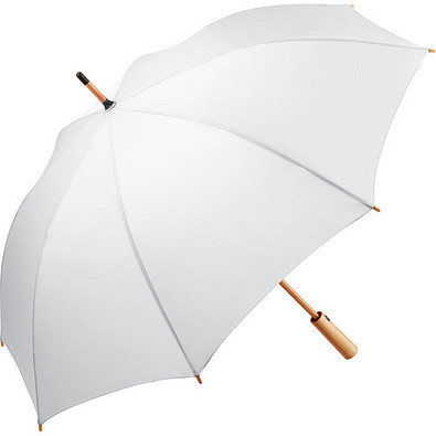 FARE® AC-Midsize-Bambus-Stockschirm ÖkoBrella, weiß