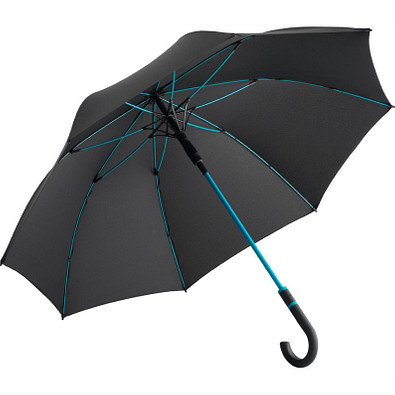 FARE® Automatik-Stockschirm Windproof, schwarz-petrol