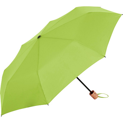 FARE® Mini-Taschenschirm ÖkoBrella, Holzgriff, limette