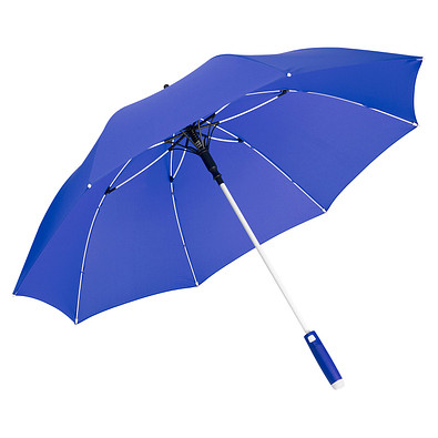 FARE® Automatik-Stockschirm Whiteline, euroblau