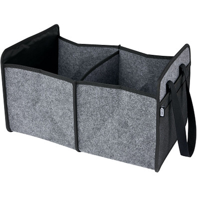 Felta faltbarer Auto-Organizer aus GRS-recyceltem Filz, mittelgrau
