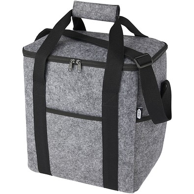 Felta Kühltasche aus GRS-recyceltem Filz 21 L, mittelgrau