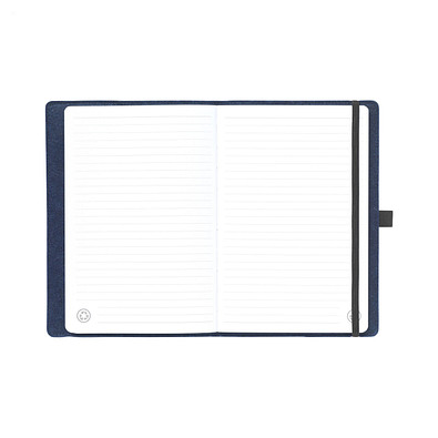 rPET Filz-Notizbuch "Felty" A5, Dunkelblau