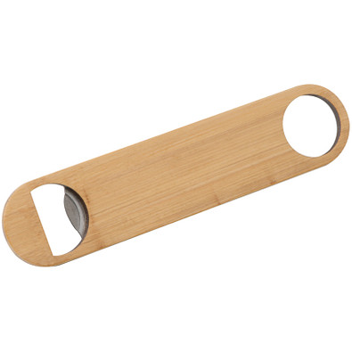 Flaschenöffner aus Bambus, hellbraun