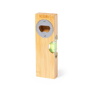 Flaschenöffner Level Nudok, holz/silber