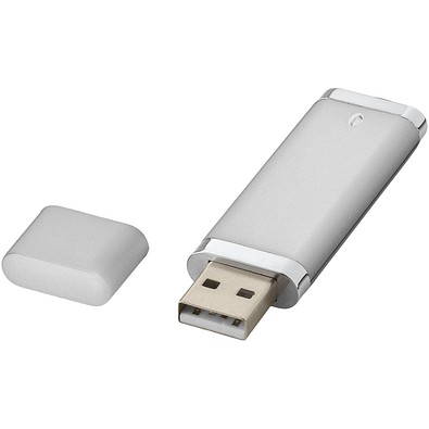 Flat USB-Stick, silber, 32GB