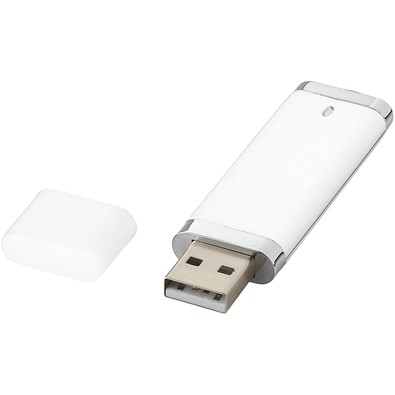 Flat USB-Stick, weiss, 8GB