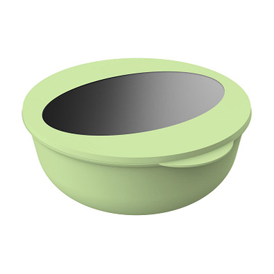 Food-Bowl ToGo, 2,2 l, geselliges grün/transparent