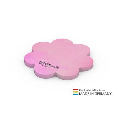 Geiger-Notes Haftnotiz Form aus 72 x 72 mm, 50 Blatt, inkl. Druck, Blume