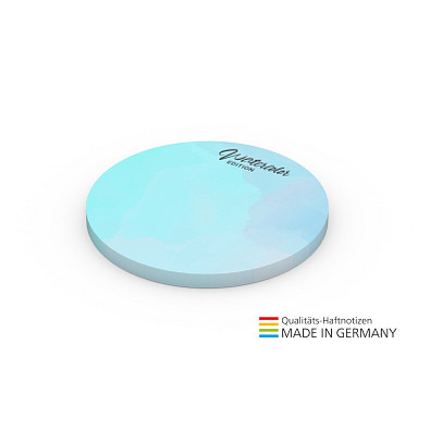 Geiger-Notes Haftnotiz Form aus 72 x 72 mm, 50 Blatt, inkl. Druck, Kreis