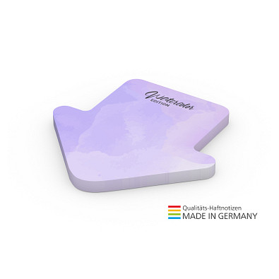 Geiger-Notes Haftnotiz Form aus 72 x 72 mm, 50 Blatt, inkl. Druck, Pfeil