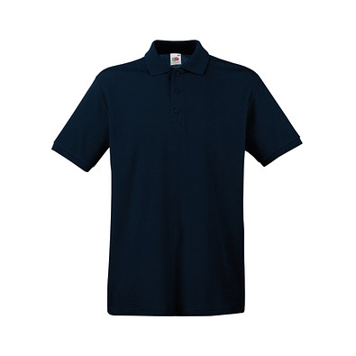 FRUIT OF THE LOOM® Unisex Poloshirt Pique, Deep Navy, XL