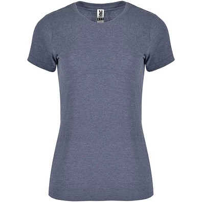 Fox T-Shirt für Damen, Heather Denim Blue, S