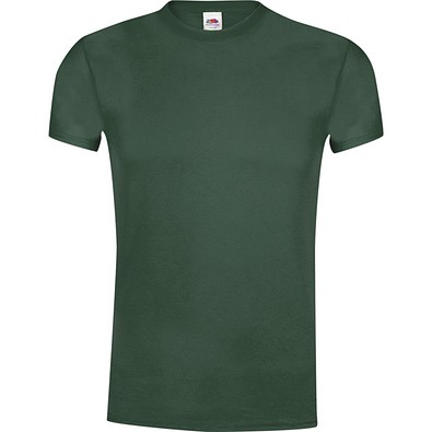 FRUIT OF THE LOOM® Unisex T-Shirt Original T, S, DUNKELGRÜN