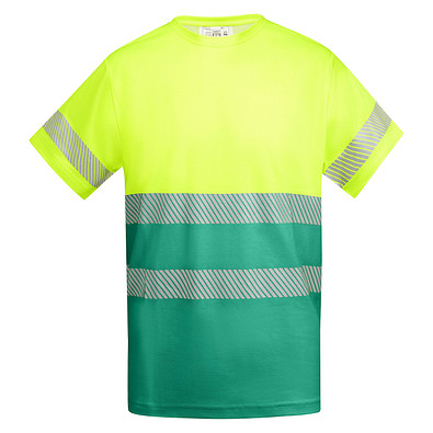 Funktionsshirt Tauri mit kurzen Ärmeln, S, garden green/fluor yellow
