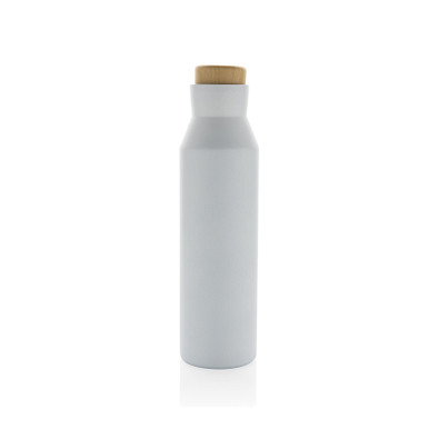 Gaia Vakuumflasche aus RCS recyceltem Stainless-Steel, weiß