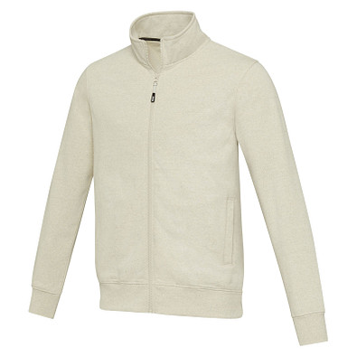 Galena Sweatjacke aus recyceltem Material Unisex, Oatmeal, L
