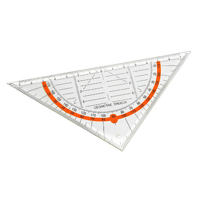 Geodreieck, neonorange