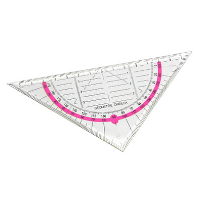 Geodreieck, pink