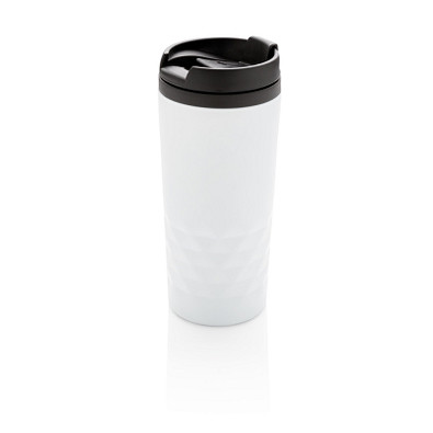 XD COLLECTION Geometrischer Becher, 300 ml, weiß