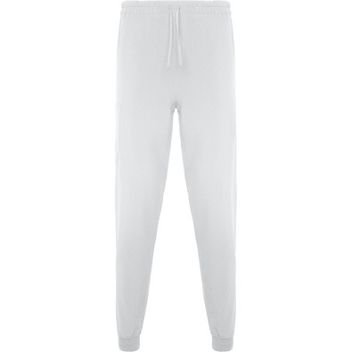 Gerade lange Unisex-Hose Fiber, M, weiß