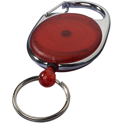 Gerlos Schlüsselanhänger mit Rollerclip, rot
