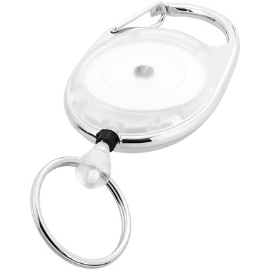 Gerlos Schlüsselanhänger mit Rollerclip, transparent