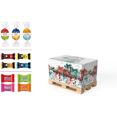 Geschenk Mini-Palette groß, 100 g, Lindor Kugeln, inkl. Druck