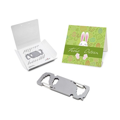 ROMINOX® Key Tool Link (20 Funktionen) im Motiv-Mäppchen Osterhase, grün